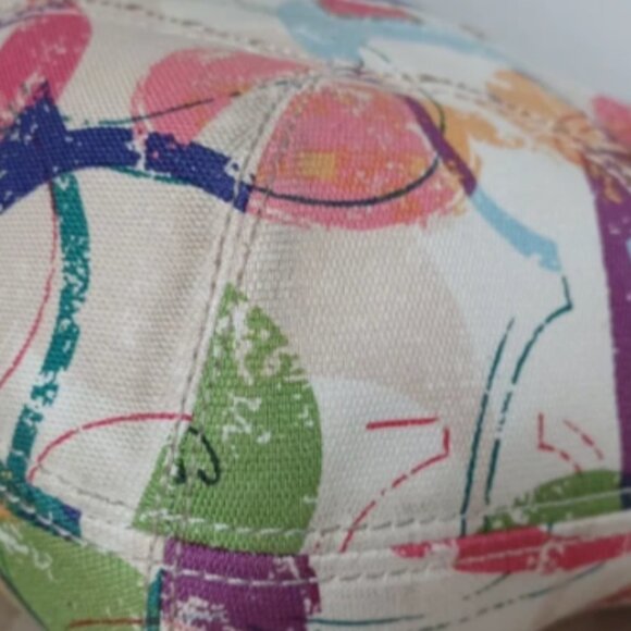 COACH *SALE* SIGNATURE POPPY EXCLUSIVE MULTICOLOR TOTE HANDBAG A1405-31142E - Picture 9 of 11